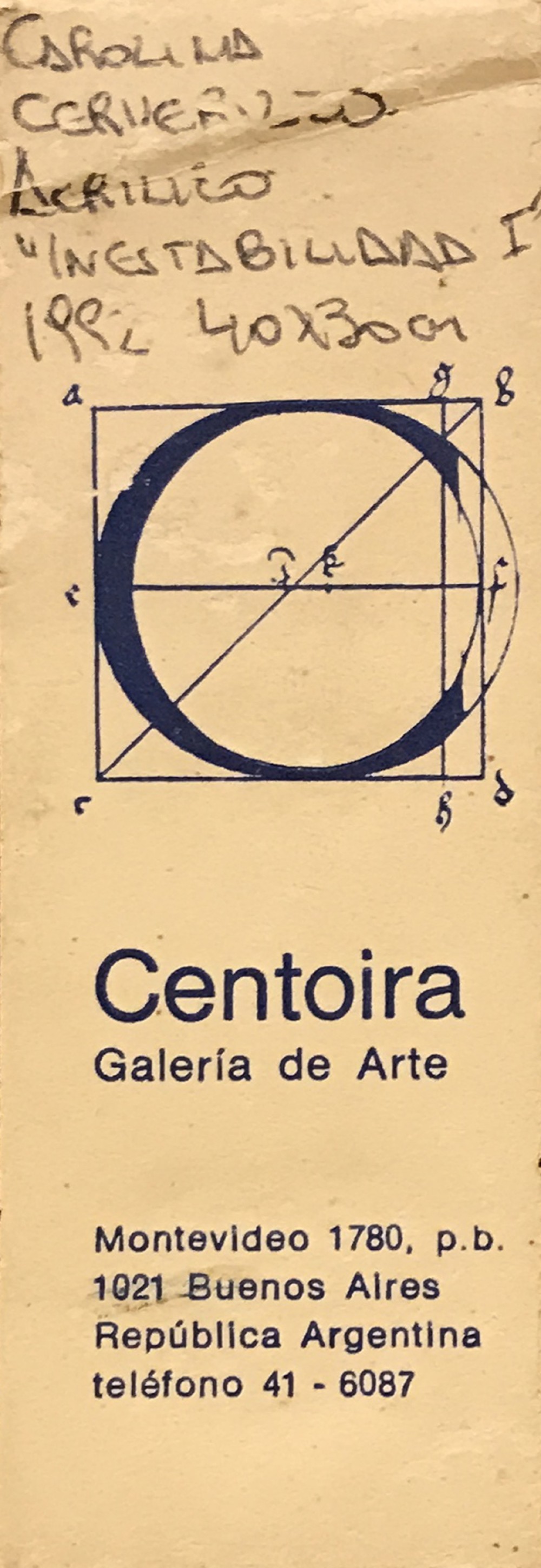 LOTE 45 - CAROLINA CERVERIZZO