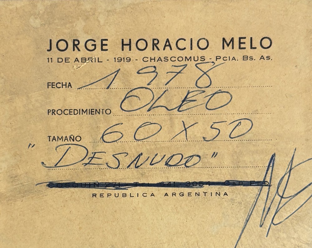 LOTE 124 - JORGE HORACIO MELO