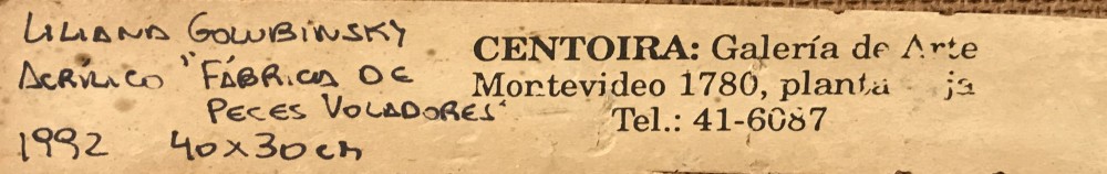 LOTE 53 - LILIANA GOLUBINSKY