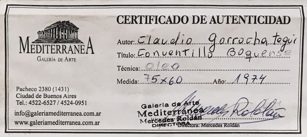 LOTE 25 - CLAUDIO GORROCHATEGUI