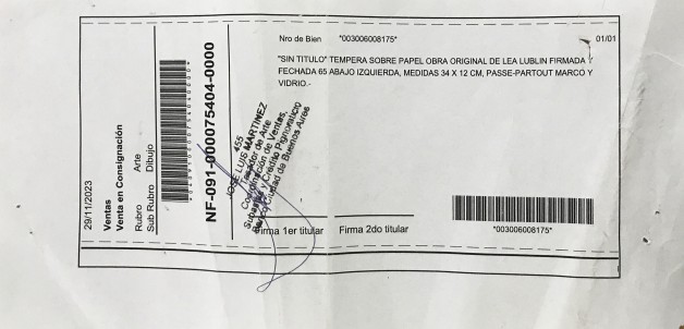 LOTE 62 - LEA LUBLIN