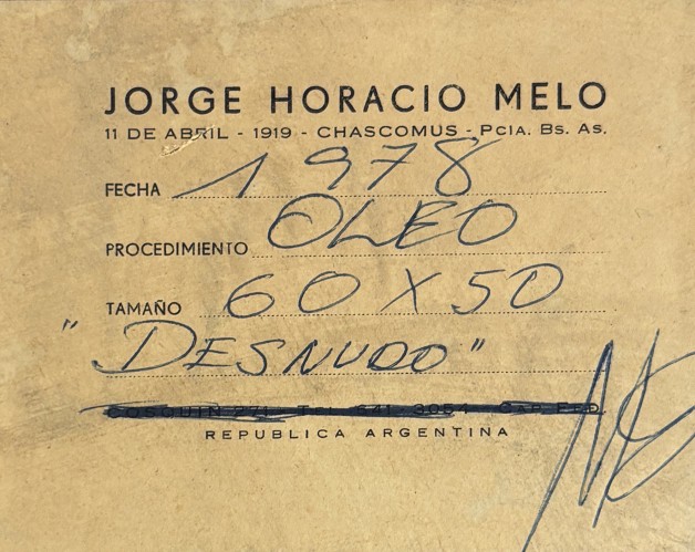 LOTE 124 - JORGE HORACIO MELO