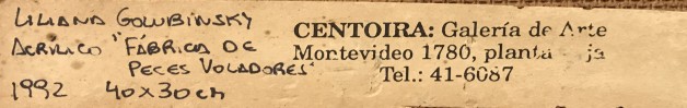 LOTE 53 - LILIANA GOLUBINSKY